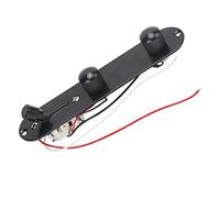 Yctze Circuito Precarato con Piastra di Controllo per Chitarra Placcata con Manopole e Interruttori per una Facile Installazione e un Aggiornamento Elegante (BLACK)