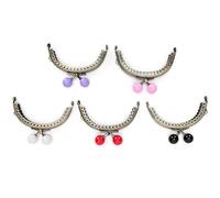 Yctze Clamp/Holder di Blocco Telaio con Chiusura a Bacio Vintage in Rilievo a Semicerchio da 8,5 Cm per Borse e Borsette Fai-da-te