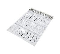 Yctze Clarinetto Finge Chart e Ing per Principianti - LE, Portatile, Music Ning Accessorio 56cm (Clarinetto Spettro degli accordi (grande))