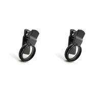 Yctze Clip Universale da 2 Pezzi da 37 Mm Sul Filtro Polarizzatore Circolare per i Telefoni Cellulari Aumentano la Saturazione e Rimuovi i Riflessi per la Splendida Fotografia Esterna