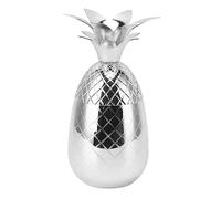 Yctze Cocktail a Forma di Ananas Shaker in Acciaio Inossidabile 500 Ml - Shaker Carino e Lucido per la Barra, Ideale per Cocktail, Succhi di Succhi e Bevande Refrigerate (SILVER)
