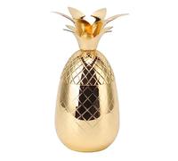 Yctze Cocktail a Forma di Ananas Shaker in Acciaio Inossidabile 500 Ml - Shaker Carino e Lucido per la Barra, Ideale per Cocktail, Succhi di Succhi e Bevande Refrigerate (GOLD)