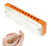 Yctze Compact ES Armonica in BB Key - Stainl Steel & ABS Strument per Professione e Principianti (ORANGE)