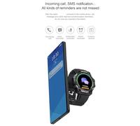 Yctze con 0,3 Pollici, IP67 Fitness con Monitoraggio 'attività e Avvisi di Messaggi, (BLACK)