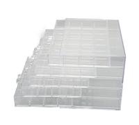 Yctze : Contenitore per Gioielli 120 Griglie Contenitore Trasparente 5 Strati Cassetti Staccabili per Gioielli Orecchini Trasparente per Acrilico Abbigliamento, Scarpe e/Scarpe, e Orologi