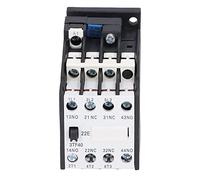 Yctze Controller Contattore CA 220 V 50 Hz 9 A 2NO+2NC Accessorio per Guida DIN Compatto e Facile da Installare per il Controllo Automatico della Potenza