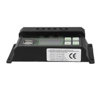 Yctze Controller di Carica Solare con Display LCD e Doppie Porte USB - Regolatore del Pannello Solare PWM 5V Gestione Efficiente (200A)