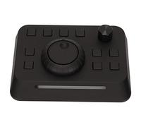 Yctze Controller di Editing Video con 10 Pulsanti Personalizzati, Lega di Alluminio, Plug and Play, Barra Luminosa per facilità