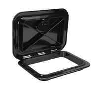 Yctze Copertura per Boccaporto per Barche Copertura Impermeabilizzante Porta di Accesso per Barca Rettangolare Nera per Yacht a Vela