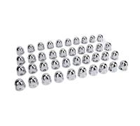 Yctze Copridadi Ad Alette in Plastica ABS da 33 Mm Copridadi a Pressione Flangiati per Semirimorchi Ad Alette da 33 Mm Dado Flangiato Sicuro da per Camion, Rimorchi e Veicoli Capocorda a Vite con