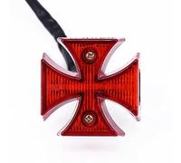 Yctze Cross LED Coda Posteriore Luce Freno ABS DC 12V Universale Moto Bike Cross LED Coda Posteriore Freno Luce Lampada per Dirt Bike