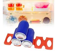 Yctze Cuochi Tappetino Frigo - Organizzatore in Frigorifero Silicone per Lattine e Bottiglie, Soluzione di Stoccaggio Non Slip per un'organizzazione Facile, Ideale per Refrigeratori e Mini Frigo
