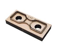 Yctze Cuoio in Pelle con Spessa Base in Legno, Facile da Usare la Striscia di Stampo Ad Alto Contenuto di Carbonio per Scrapbooking e Mestieri Fai -da -te