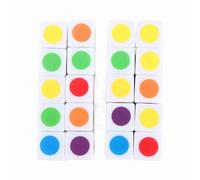 Yctze Dadi a Punti Colorati da 20 Pezzi, Dadi Didattici Ad Angolo Retto per Giochi da Tavolo e Apprendimento Digitale a Punti Colorati, a Lati, Ad Angolo Retto, Didattici, Classro