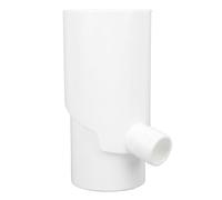 Yctze Deviatore per Acqua Piovana Deviatore per Pluviale Rotondo da 8 Cm per la Raccolta dell'Acqua Piovana, Irrigazione Efficiente e Uso dell'acquario, Plastica (White)