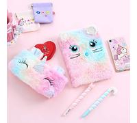 Yctze Diario in Peluche per Ragazze, Simpatico Blocco Note con 160 Pagine, Ideale per i Bambini, per Scrivere e Disegnare (#3)