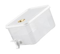 Yctze Dispenser per Bevande in Plastica Ad Alta capacità da 3,5 Litri con Rubinetto - Limonata, Bevande Calde e Fredde - Elegante Design Dorato per Casa e Feste - Contenitore per Multiuso per