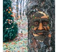 Yctze Divertenti Decorazioni con Facce di Alberi - Giardino con Statue di Vecchi - e Interessanti Sculture Decorative nel Cortile, nel Patio e negli Spazi (Serbatoio Blu)