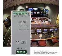 Yctze DR-75-24 Alimentatore Switching su Guida DIN 24V a Uscita Singola 75 W con Funzioni Versatili
