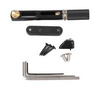 Yctze Elegante Bridge a Ventaglio a Pelo Senza Testa in Metallo per Chitarre a Corda 5/6 - Soffitto a Sella Singola