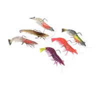 Yctze Esca Morbida per Gamberetti Al Buio 9 Cm con - 6 Colori per Avventure di Pesca Notturne