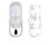 Yctze Fan Desktop 1800MAH USB Ventola di Torre Oscillante - Fan da Scrivania Tranquillo a 5 Marce per Casa, Ufficio e Auto (WHITE)