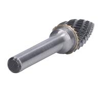 Yctze File in Carburo Burr 2 Taglio a Punta a Forma di Arachina Perforatrice per Drinder Gambo 6 Mm Shenk Yg8 in Carburo GX1225 - Funzionamento in Metallo Ad Alta Efficienza