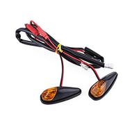 Yctze Frecce A Led Per Moto A Goccia - 2 Pezzi Led Per Montaggio A Incasso Per Motocicletta Indicatore Di Direzione Per Motocicletta Lampada Ambra Mini Bike Brakes,Frecce Moto Mini