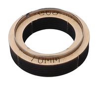 Yctze Fustellatore per Pelle con Base in Legno Spesso - Strumento Fai-da-te Riutilizzabile e Portatile per la Lavorazione di Pelle, Scrapbooking e Creazione di Gioielli