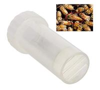 Yctze Gabbia per Marcatura Regina delle in Plastica Completamente Trasparente - Strumento Leggero per l'apicoltura per l'ispezione e l'etichettatura Sicure delle Regine