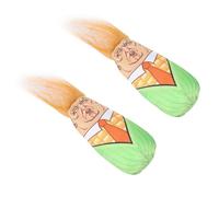 Yctze Giocattolo di Erba Gatta in Peluche per Gatti da 2 Pezzi con Suono di Campana - Design Carino di Mais per Far Mordere, Squittire e Giocare con Materiali Sicuri e Non Tossici (Mais)