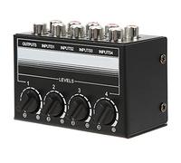 Yctze Hub a 4 Channel Mixer Stereo Passivo per Prestazioni Esterne con Controllo del Volume e Input