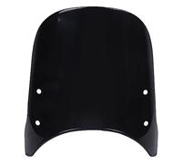 Yctze Il Parabrezza della Motocicletta Universale con Deflettore del Parabrezza Anteriore della Staffa in Metallo in Metallo Ammortizzato (BLACK)