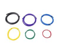 Yctze Kit Curvatubi in Rame AC, Strisce di Plastica PE da 6 Pezzi da 4 M con Codice per Tubi da 1/4, 3/8, 1/2, 5/8, 3/ e 7/ Pollici, Striscia di Piegatura Incorporata per Professionisti HVAC