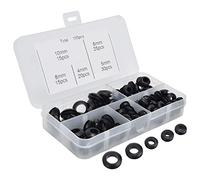 Yctze Kit di Assortimento di Ghiottone in Gomma Cablaggio 105pcs Kit di Assortimento di Vaschetteni di Guarnizione di Gomma Anelli di Guarnizione Impianti di Protezione Impianto di Protezione - Filo