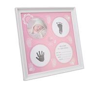Yctze Kit di Impronte per Impronte per Bambini per Ragazzi e Ragazze Neonati | Frame di Stampa per Bambini Facile da Usare per Ricordi Preziosi | Include le Carte Pad Inchiostri e l'impronta (Rosato)