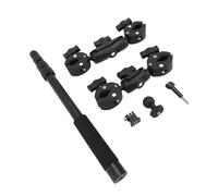 Yctze Kit di Montaggio per Telecamera D'azione con Doppio Morsetto per Moto, con Testa Sferica Girevole a 360 Gradi per X5 X4 X3
