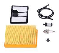 Yctze Kit Filtro Ad Aria 4224? 141? 0300 per Steele TS700 TS800 TS700Z - Filtro del Carburante e Candela Incluse - Pulsante Ad Aria Facile Installazione