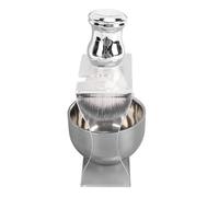 Yctze Kit Pennello Barba, Supporto per Ciotola Barba Sintetico Premium, Set di Supporti Dal Design Compatto, Ideale per Barbiere Uomo, Accessori per Toelettatura Viaggio e in Hotel