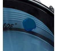 Yctze Kit Silenziatore per Batteria in Gel di Silice Trasparente da 6 Pezzi - Cuscinetto Silenziante per Batteria Riutilizzabile per Rullante - Pasta per l'eliminazione degli Overtone (BLUE)