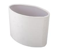 Yctze Lampada Ovale e, Lampada Ovale e Paralume in Stoffa E27 E14 Universale Uso Moderno Coprilampada per Piantana da Tavolo D Lampada ECloth ParalumeModerno (White)