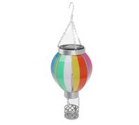 Yctze Lanterna Solare in Mongolfiera a Mongolfiera - Colore Arcobaleno da 600 MAh Automatico Accendio/spento Luce Calda per Sospensione all'aperto, Ideale per Patio, Giardino e Decorazione del