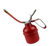 Yctze Lattina Manuale con Olio con Design a Leva Rossa - Pompa dell'Olio Flessibile Flessibile per Lubrificazione Efficiente - Ideale per Macchinari, Veicoli e Manutenzione Domestica (400ml)