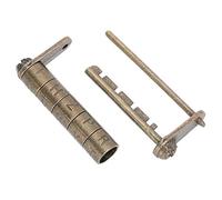 Yctze Lock di Blocco con Codice Antico - Passino di Blocco della Porta della Porta Cinese Vintage per Armadi, Scatole di Gioielli e Uso Decorativo