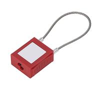Yctze Lockout Tagout Cavo Pacchetto e Set di Tag, Blocco in PVC con Tasto in Rame Completo per la Manutenzione e la Prevenzione delle Perdite di Apparecchiature Efficaci (5 lucchetti con cavo X e 20