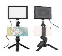Yctze Luce Video LED 120pcs BI Color 3200K-5600K Luminosità Regolabile con Filtri a Colori Diffusenti per il Video Conference Vlog Shoot Conference