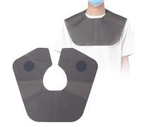 Yctze Mantella Taglio per Capelli in Silicone, Mantella Barbiere con Scialle Parrucchiere, con Magneti Forti per lo Styling dei Capelli del Salone di Casa (L nero)