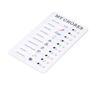 Yctze Memoria per Grafico per Ingrato Staccabile Portatile per Bambini - Planner di Cancellazione a Secco in PVC per l'organizzazione di attività Quotidiane e la Costruzione di Buone Abitudini (MY