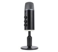 Yctze Microfono da Gioco USB Ad Alte Prestazioni con Volume, Funzioni, Luci RGB e Acquisizione Audio Chiara Podcasting e Streaming su PC - Condensatore di qualità da Studio con Scheda Audio HiFi