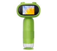 Yctze Microscopio Digitale Educativo per Bambini Portatili 500x 1000x Ingrandimento da 2 Pollici Scherma IPS da 16 MP Foto 1080p Video a LED con Scheda TF da 32 GB per Esplorazione